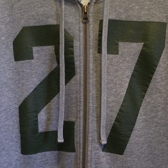 Old Navy Men's Grey Zip Hoodie Jacket, XL - Picture 2 of 6